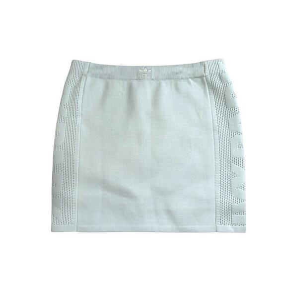 Adidas X Ivy Park Knit Mini Skirt Light Blue Size 2X - Picture 1 of 4